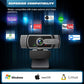YIMONA Webcam for PC with Microphone